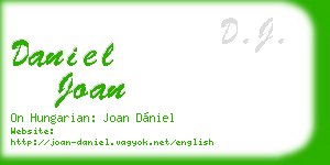 daniel joan business card